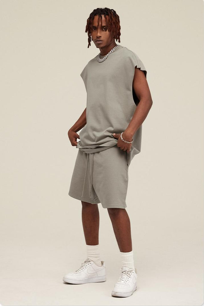 Summer Muscle Jersey Tee - Muscle Jersey Tee - 100% cotton - Relaxed fit - Ribbed neck Welcome shop the whole look above to match clothes easily~ Free shipping for orders above $99 15% OFF ON FIRST ORDER>>Code:NEW15