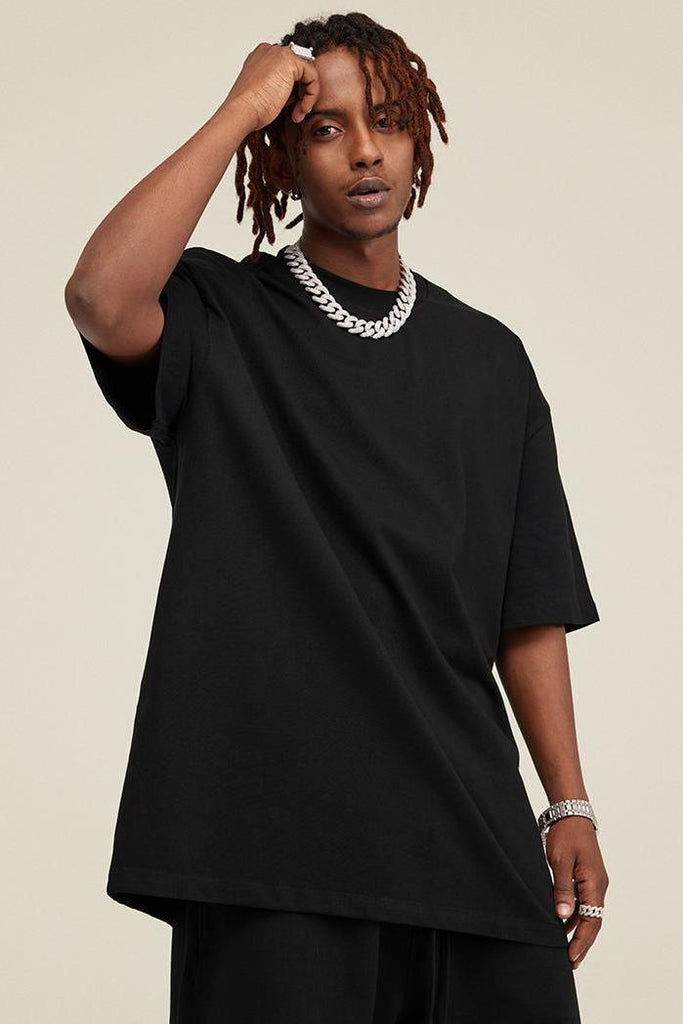 Summer 305G Solid Basic Tee 305G Solid Basic Tee - 100% cotton - Encased elastic waistband with drawstring - On-seam side pockets Welcome shop the whole look above to match clothes easily~ Free shipping for orders above $99 15% OFF ON FIRST ORDER>>Code:NE