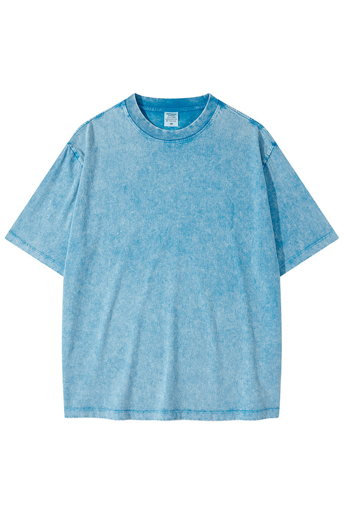 Summer Oversized Pigment Dyed Tee - Oversized Pigment Dyed Tee - 100% cotton - Relaxed fit - Ribbed neck, cuffs Welcome shop the whole look above to match clothes easily~ Free shipping for orders above $99 15% OFF ON FIRST ORDER>>Code:NEW15