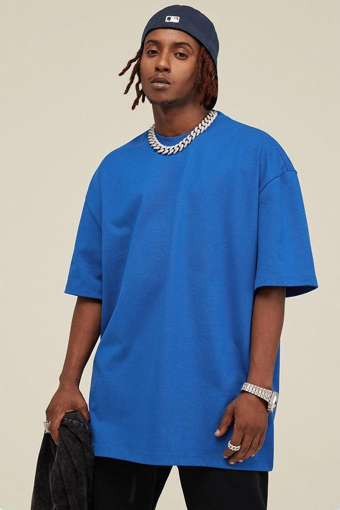 Summer 425G Solid Basic Tee 425G Solid Basic Tee - 100% cotton - Relaxed fit - Ribbed neck Welcome shop the whole look above to match clothes easily~ Free shipping for orders above $99 15% OFF ON FIRST ORDER>>Code:NEW15