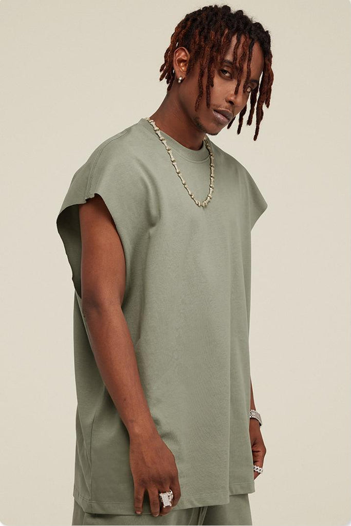 Summer Muscle Jersey Tee - Muscle Jersey Tee - 100% cotton - Relaxed fit - Ribbed neck Welcome shop the whole look above to match clothes easily~ Free shipping for orders above $99 15% OFF ON FIRST ORDER>>Code:NEW15